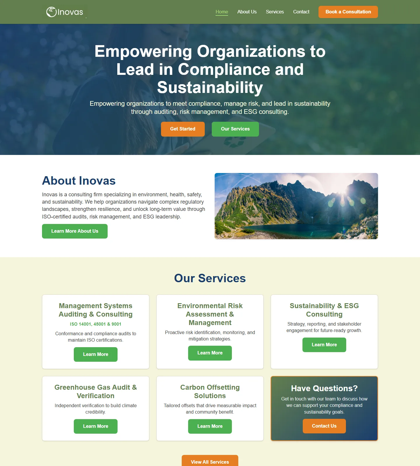 Inovas Environmental Consulting screenshot