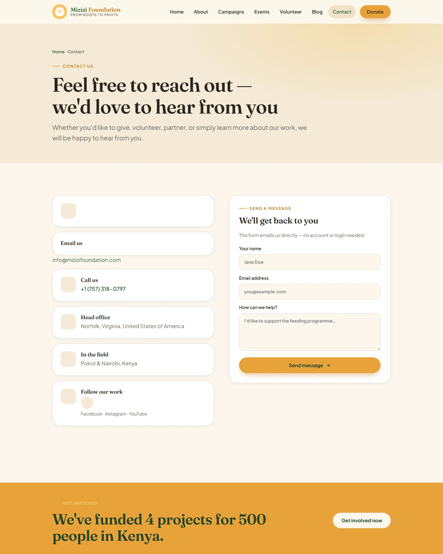 Mizizi Foundation: WordPress to static migration image