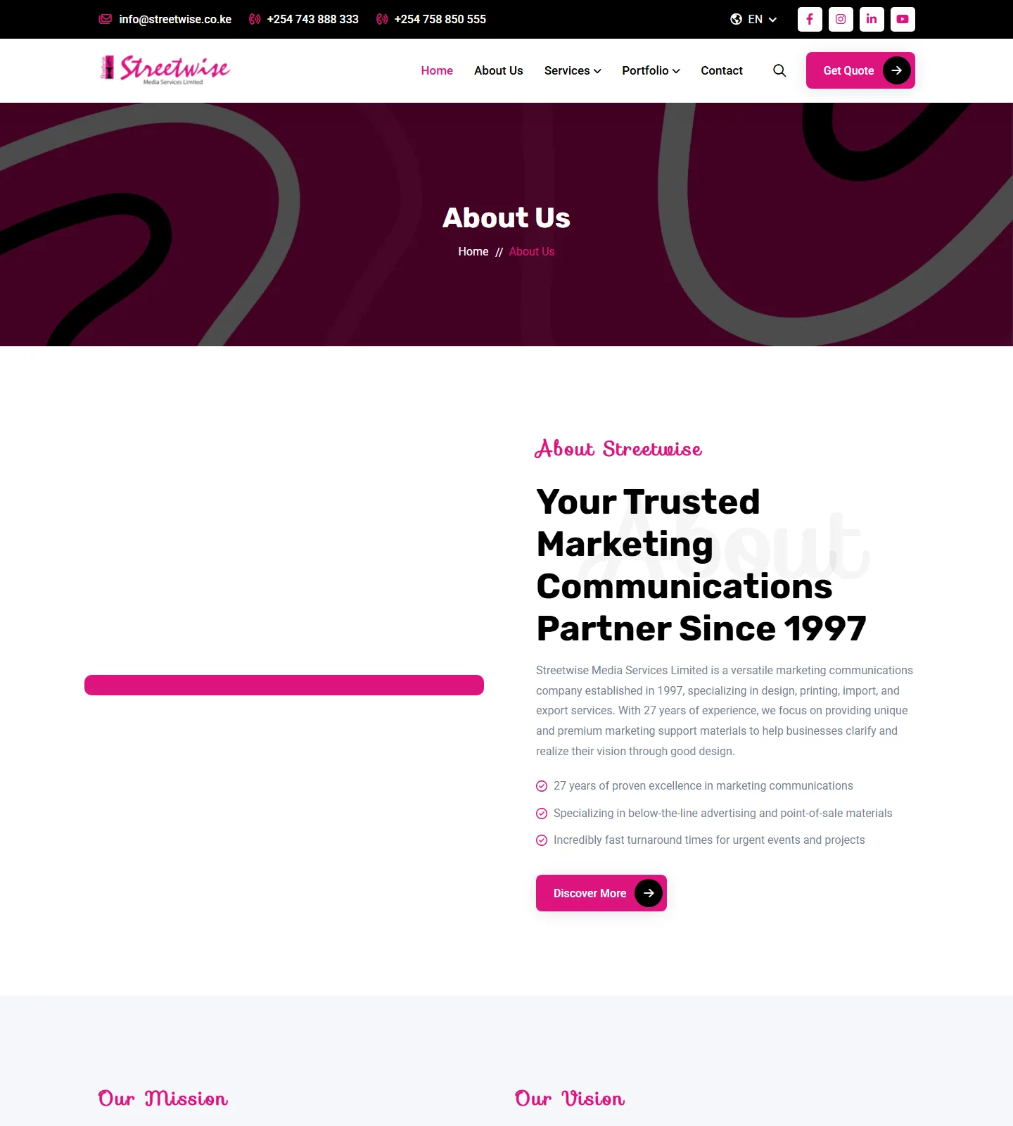 Marketing agency website and merchandise mockups image